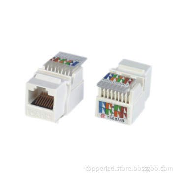 UTP Cat. 6 Keystone Jack Toolless 90 Degree